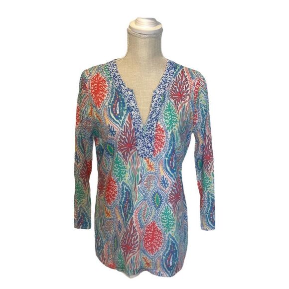 Lilly Pulitzer: Courtney Tunic in "Let Minnow" - Picture 3 of 15